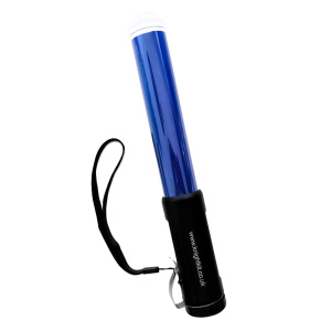 Blue LED traffic wand for police and emergency services