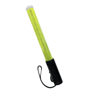 long yellow traffic wand